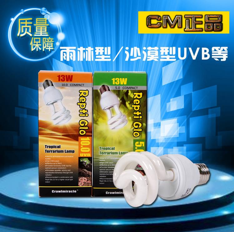 爬虫UVB补钙晒背灯节能灯