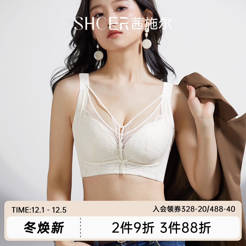 茜施尔全罩杯大胸显小文胸