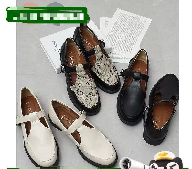 日本TODOS T型乐福鞋玛丽珍皮鞋轻便潮流2024新款