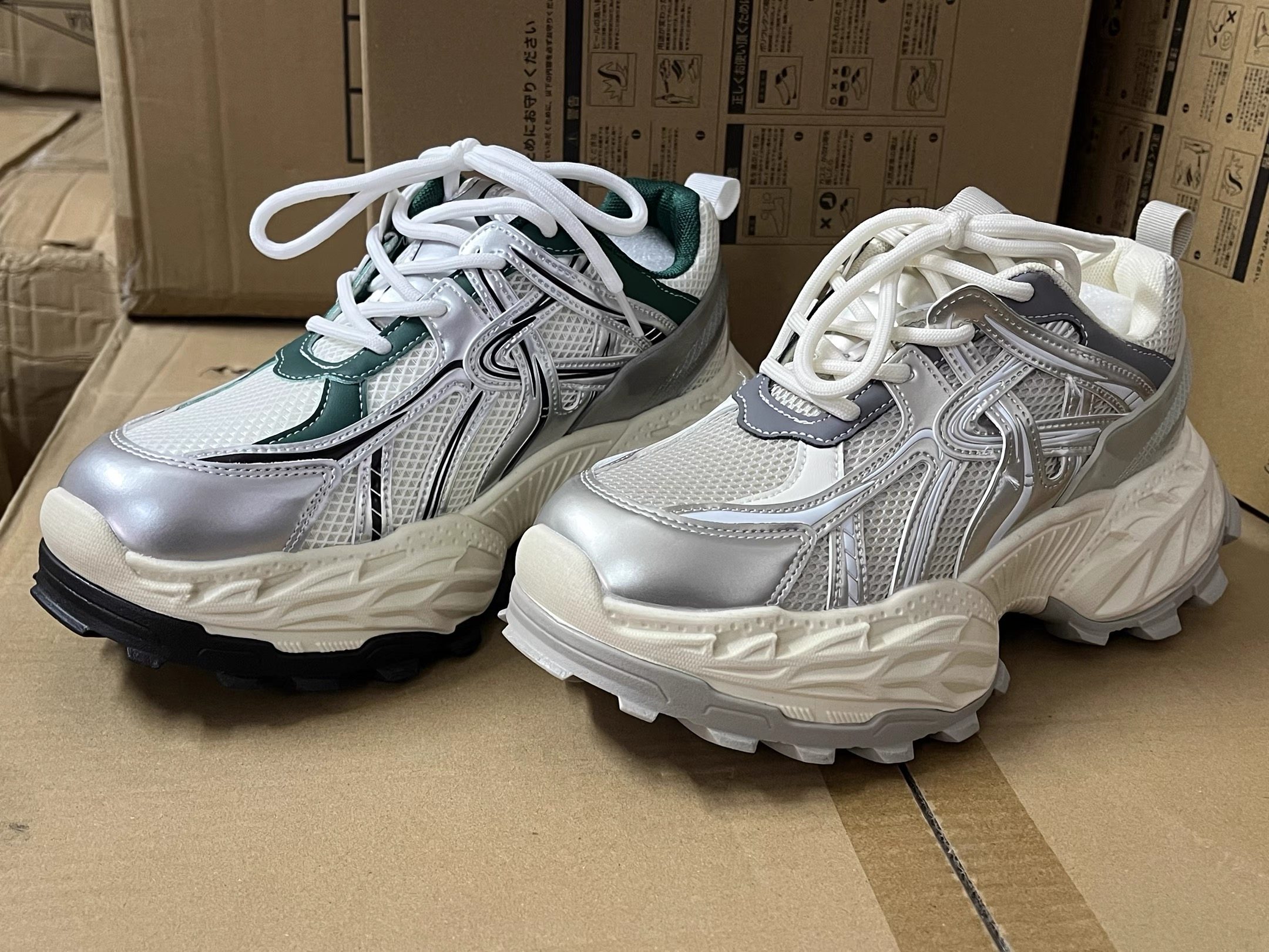 大人气！日单大牌1w+休闲运动复古轻便厚底大头白色巴黎老爹鞋女,女鞋,时尚休闲鞋,淘宝优惠券,粉丝福利购,淘宝优惠卷