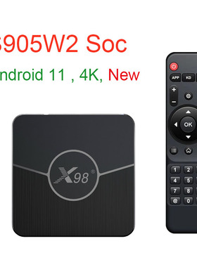 New Android 11 Smart TV BOX 4K S905W2 Player KODI Wifi