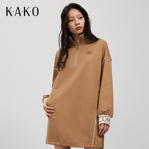 【商场同款】KAKO新款时尚百搭裙子休闲套头卫衣连衣裙女5221581