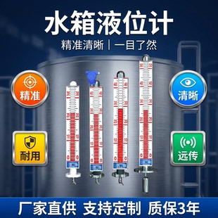 水箱液位计304不锈钢带远传耐高温磁翻板水位计浮球配件磁耦合