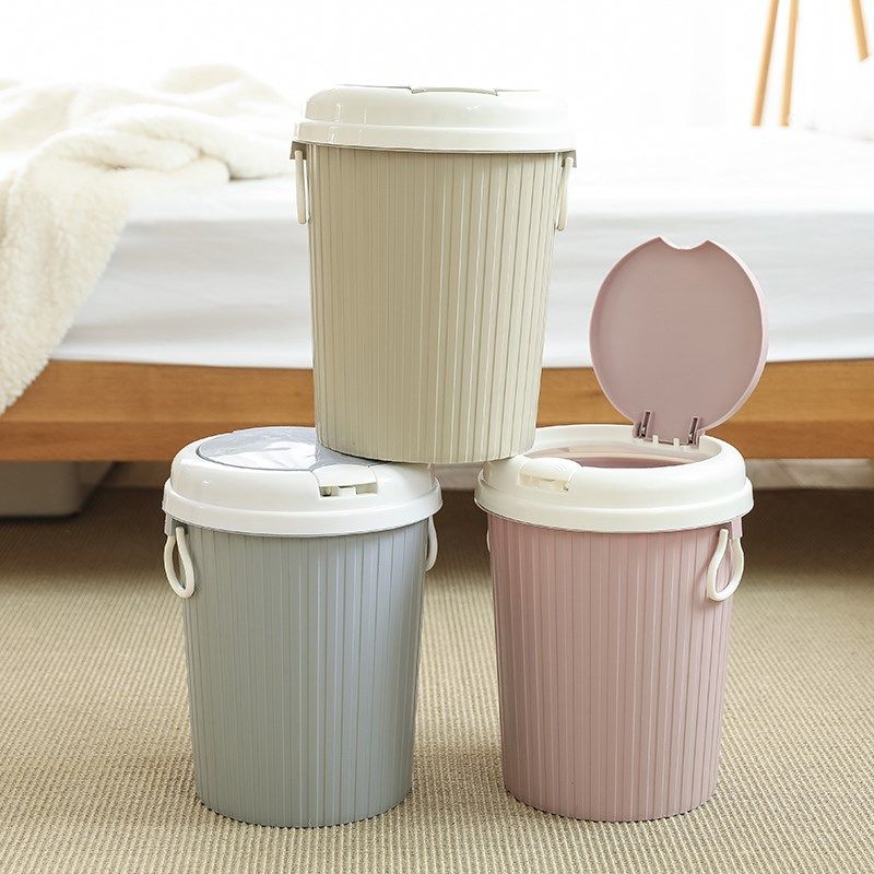 创意弹盖式分类垃圾桶客厅塑料垃圾篓家用厨房卫生间大号带盖纸篓