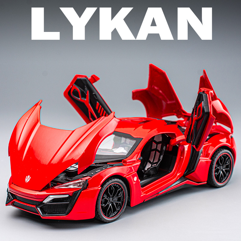 1:32莱肯克尔维特合金车模型仿真跑车赛车儿童玩具车小汽车摆件男