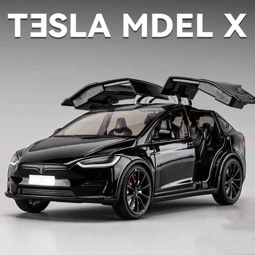 爆款特斯拉ModelX合金车摆件批发