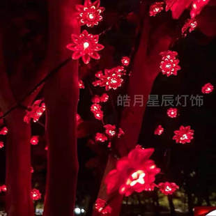 太阳能小红灯笼串灯节日装饰彩灯中式春节过新年庭院家用户外防水