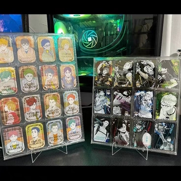 排球少年jf麻将收纳盒烫金方展示架方吧唧展示框全职高手吧唧收纳