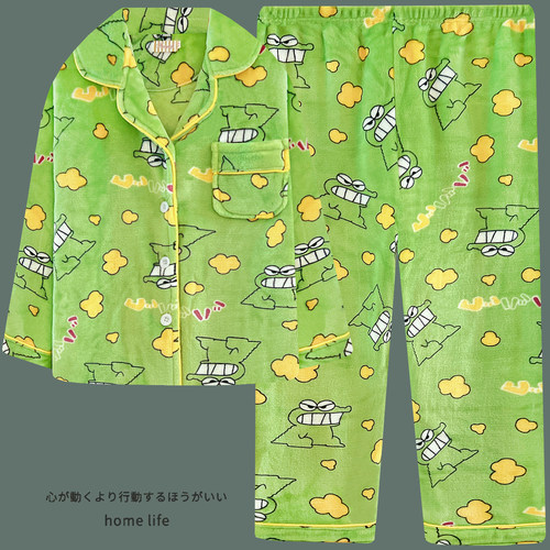 蜡笔小新同款鳄鱼饼干睡衣