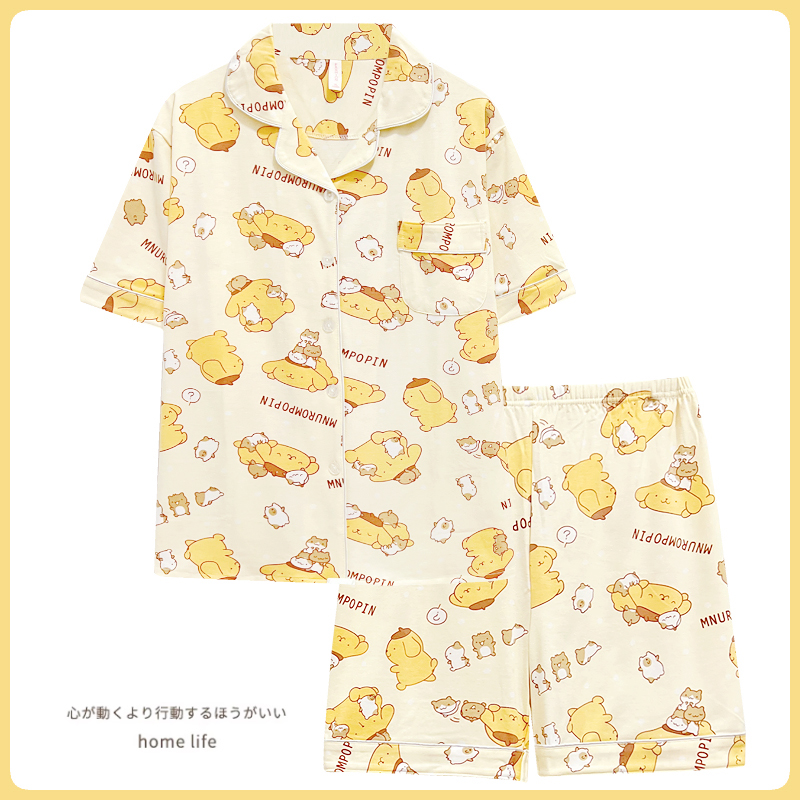三丽鸥可爱布丁狗睡衣女款夏季