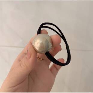 东大门同款香槟色大球发绳百搭弹力皮筋ins网红发圈少女丸子头绳