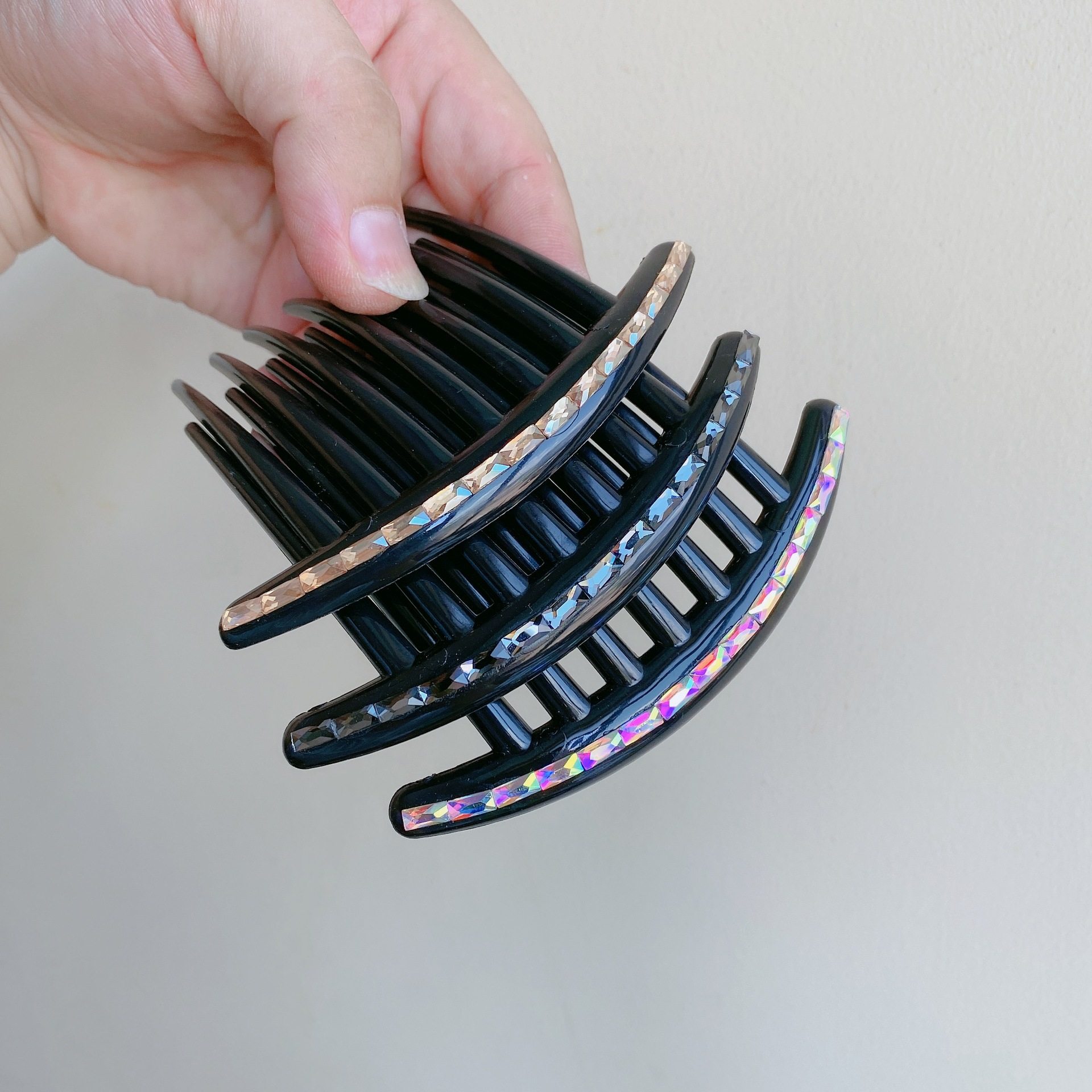 丸子头珍珠发插发夹简约百搭懒人盘发器韩式盘发工具头饰发卡插梳