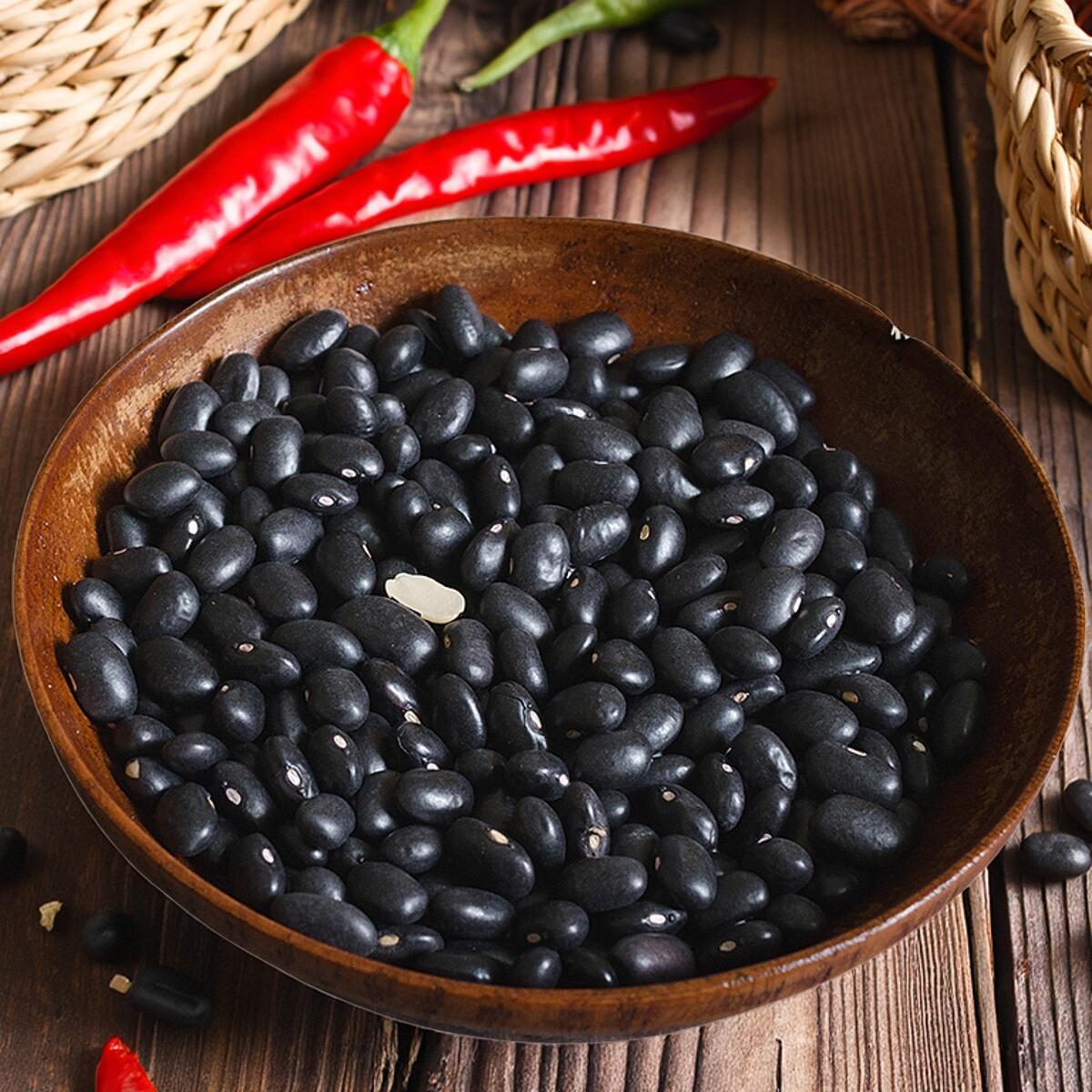 农家白心黑豆黑眉豆干货杂粮豆类