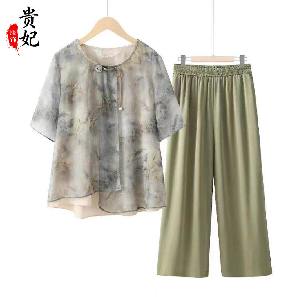 新中式中老年妈妈套装