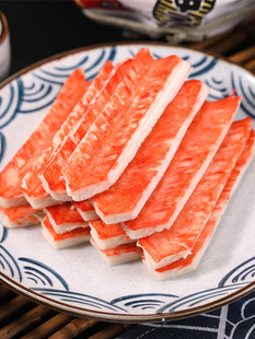 V型蟹柳 手撕蟹肉棒 火锅食材 冷冻日式寿司刺身食材 250克分装