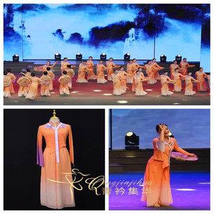 古典舞我们 艺考女 田野舞蹈服胶州秧歌舞演出服扇子舞秋日舞服装