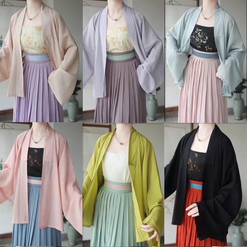 【梅子留酸】西辞记宋制汉服对襟折领短衫春夏薄多色