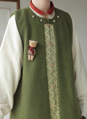 西辞记多色立领弓袋袖对襟短袄明制日常汉服马面裙秋冬女款