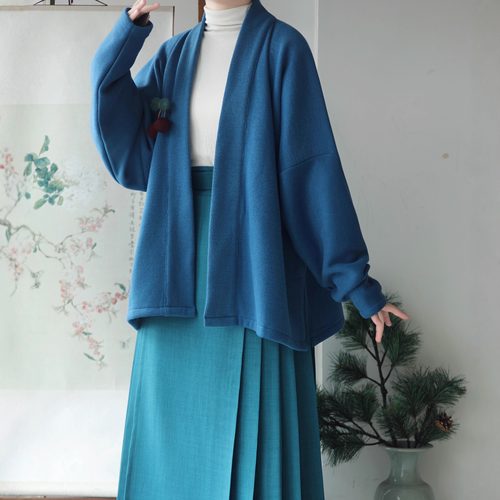 秋冬针织飞机袖日常汉服女通勤