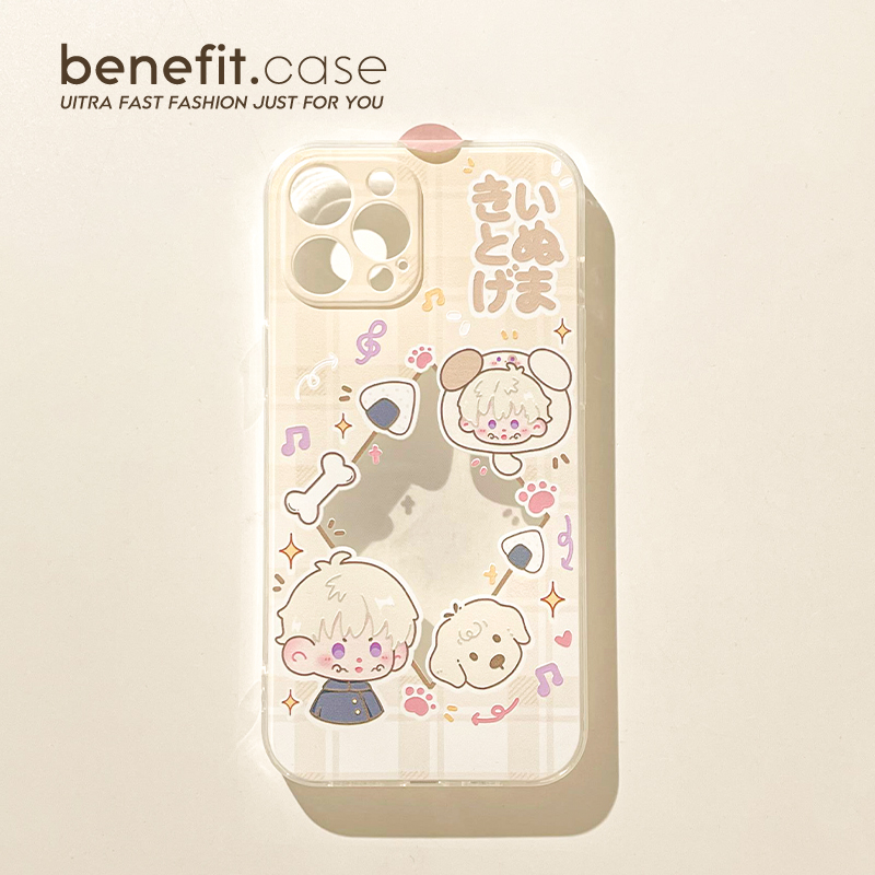 benefit咒术回战狗卷棘小卡周边适用苹果15promax手机壳新款vivox100硅胶x60防摔s18女款透明iqoo12/9保护套