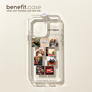 NCTDREAM专辑封面手机壳适用iPhone15小米15新款华为P60防摔荣耀90硅胶iPhone14保护壳爱豆明星荣耀MAGIC5PRO