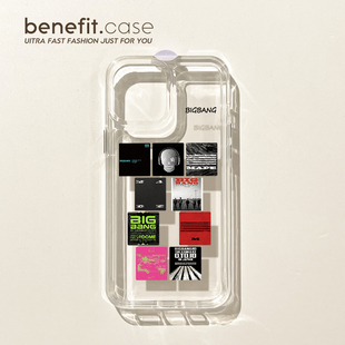 BIGBANG专辑封面手机壳适用iPhone16小米14新款 华为P70防摔荣耀90硅胶iPhone15保护壳爱豆明星苹果