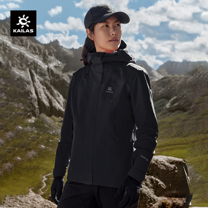 KAILAS凯乐石冲锋衣女猎风单层防风防水户外旅行登山服外套男款