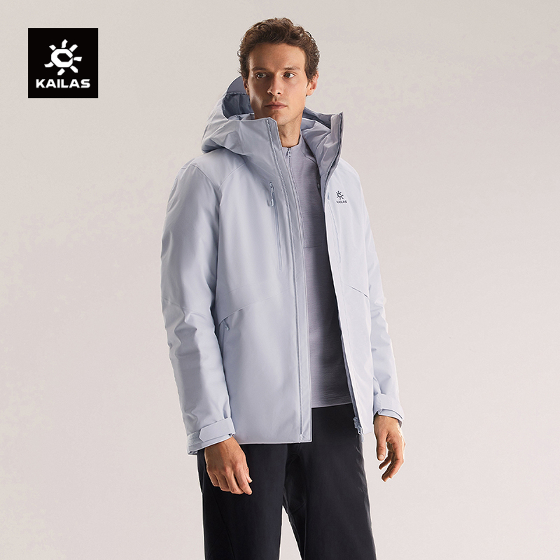 KAILAS凯乐石阿莱奇硬壳羽绒服650蓬鹅绒保暖户外登山徒步通勤男