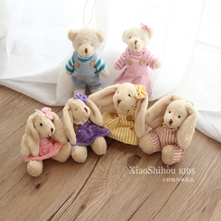 外贸可爱毛绒玩偶 包包钥匙扣挂件婚庆婚礼抛洒娃娃小公仔小礼品