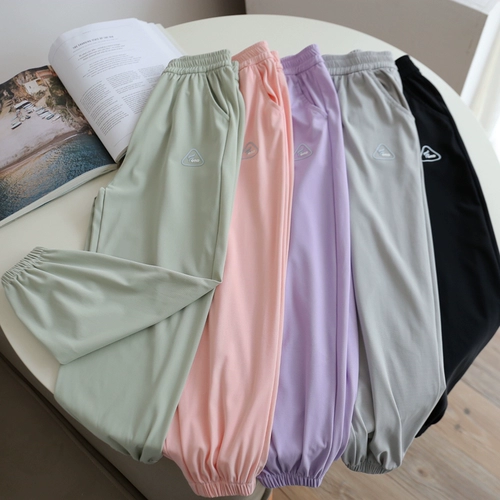 Быстросохнущие детские шелковые штаны, дышащее средство от комаров подходит для мужчин и женщин, подходит для подростков