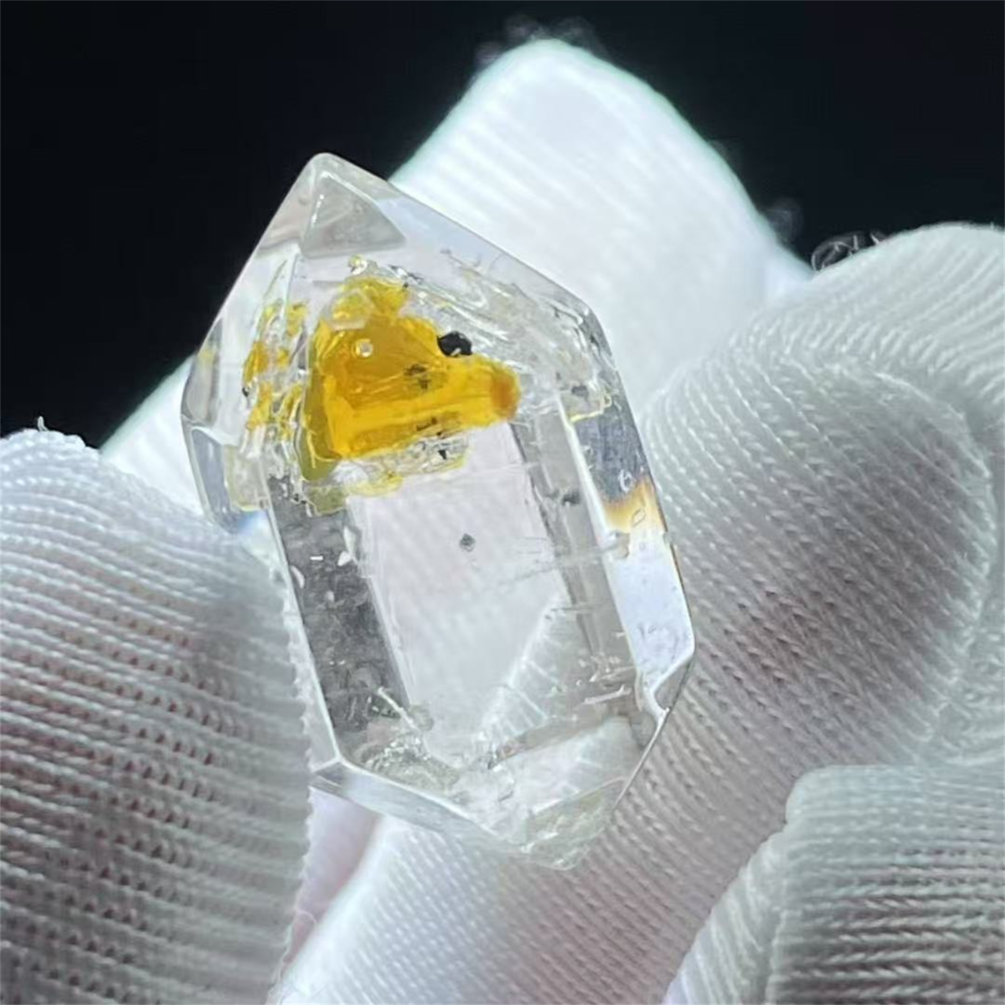 天然水晶全包裹流动油水胆随形柱裸石戒指项链挂件吊坠一物一图款