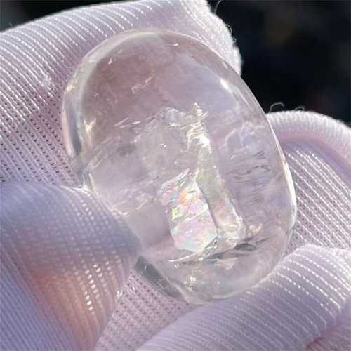 天然水晶全包裹彩虹晶中晶裸石DIY饰品项链挂件吊坠一物一图款