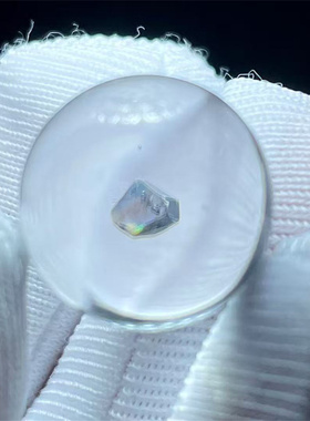 天然白水晶全包裹体蓝矿奇石圆珠14mmDIY配多宝串项链挂件吊坠