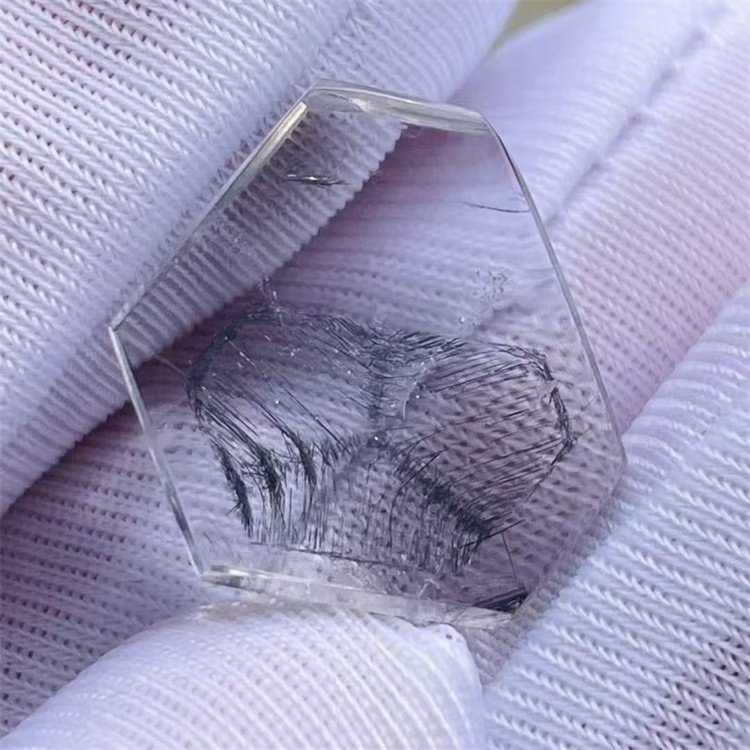 天然水晶铁矿发辐射标符文稀有奇石DIY饰品项链吊坠一物一图款