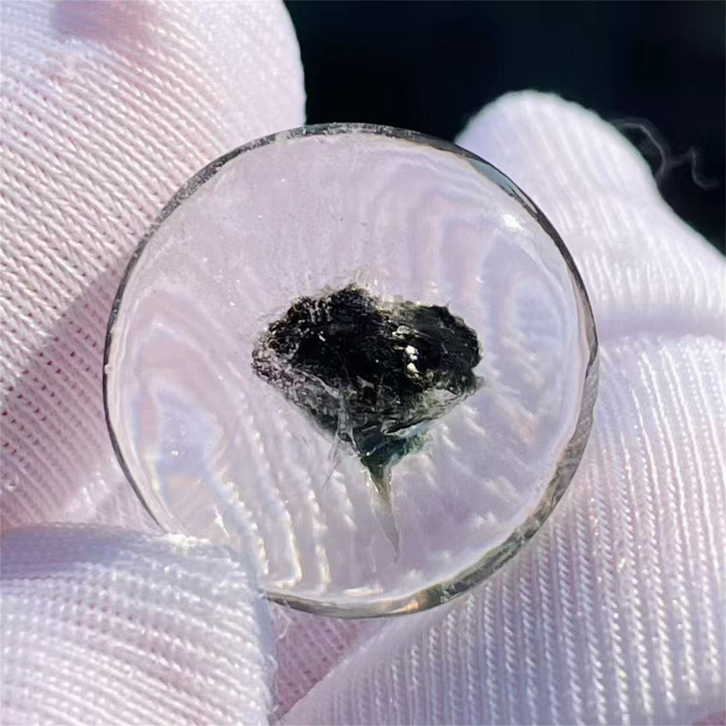 天然水晶全包裹绿色矿物树叶形态花束奇石DIY配饰品项链挂件吊坠