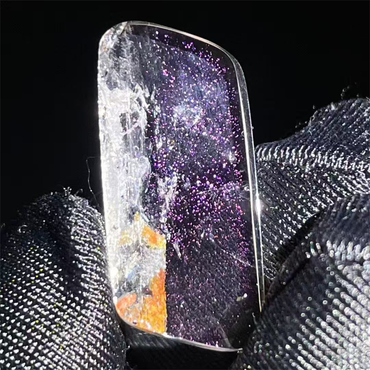 天然水晶稀有粉火铜蓝矿物奇石DIY配饰品项链挂件吊坠一物一图款