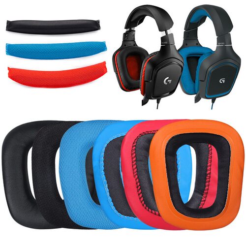 Logitech/罗技G35 G930 G430 F450耳机套G231 G431 G331耳罩配件