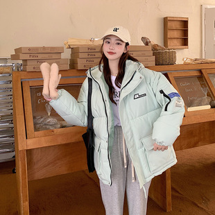 12少女冬装13初中高中学生加厚羽绒棉服岁女孩15大童外套16面包服