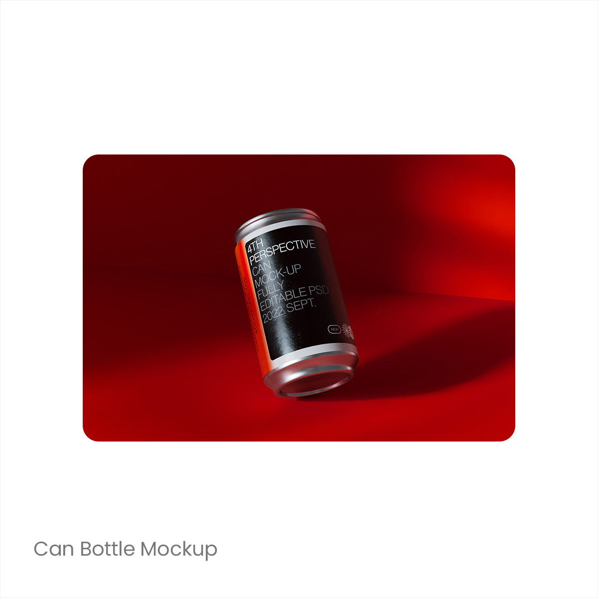 2款易拉罐饮料果汁产品效果展示样机mockup贴图psd设计素材模版