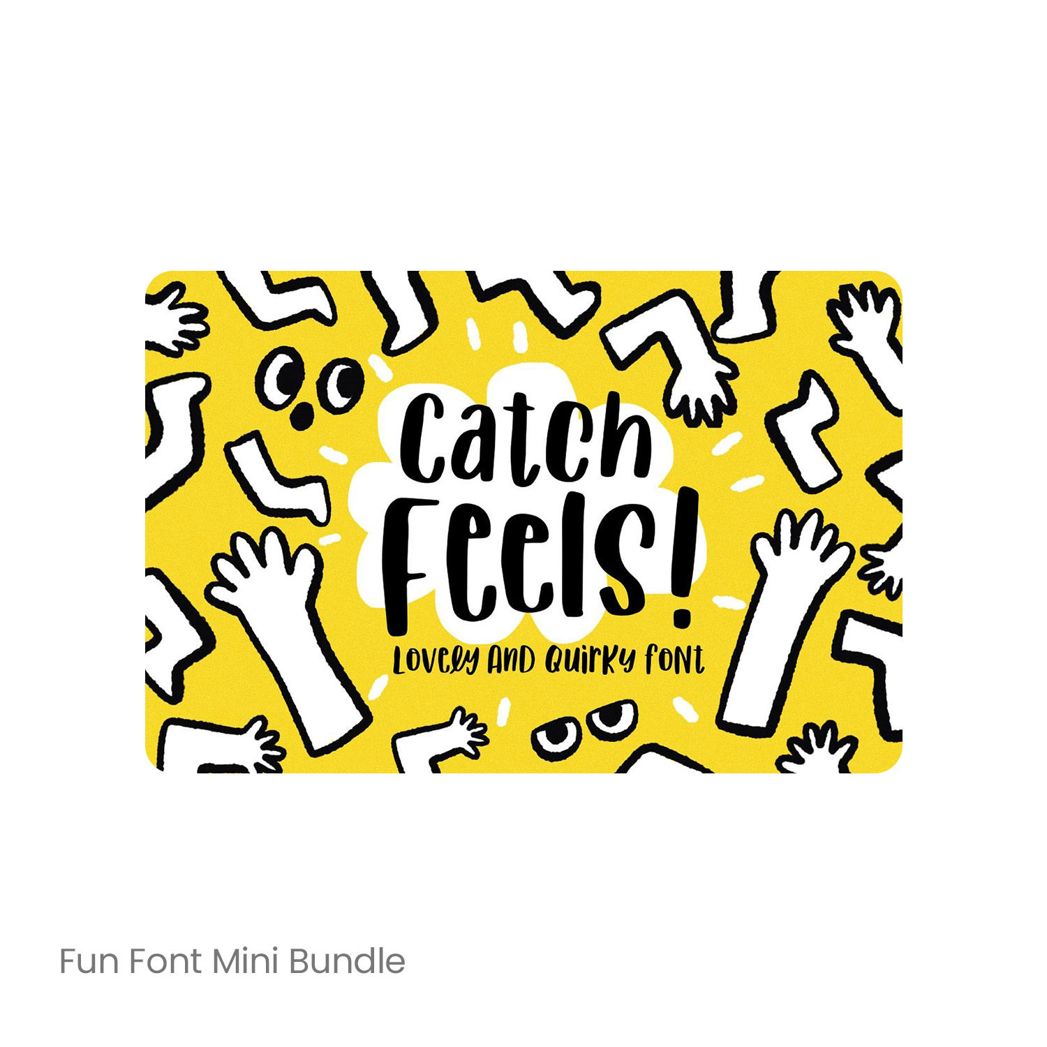 b064-7款儿童卡通可爱英文字体ps宝宝手写涂鸦海报设计素材包下载