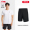 Moonlight White Quick Drying T-shirt+Quick Drying Shorts (Zip Pocket)