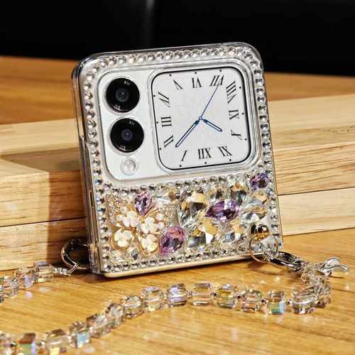 华为novaflips奢华水钻带手链