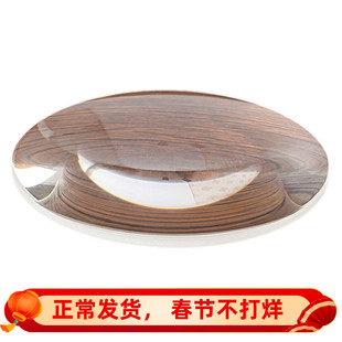75mm白玻璃k9超清高10倍放大镜片6倍90看书台式年点火127老人看书