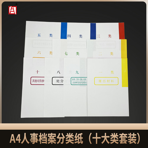 华胜紫光人事档案索引十大类分类