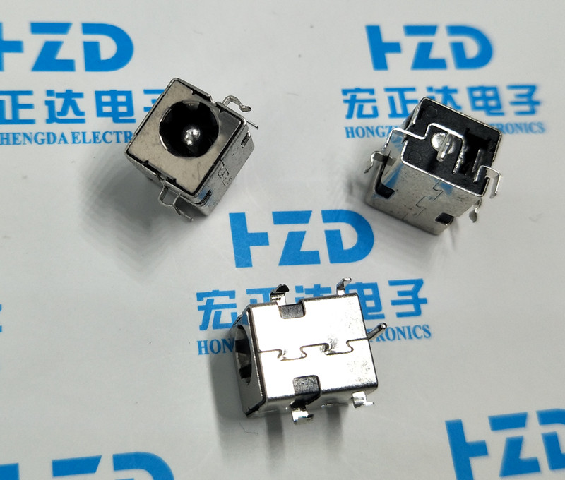 DC插座 DC-044B 沉板式 5脚电源座 5.5*2.5/2.1mm 笔记本电源插座