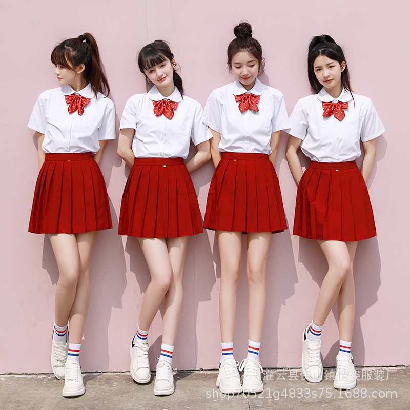 班服中学生诗歌朗诵合唱比赛演出服初中高中生运动会红歌表演套装