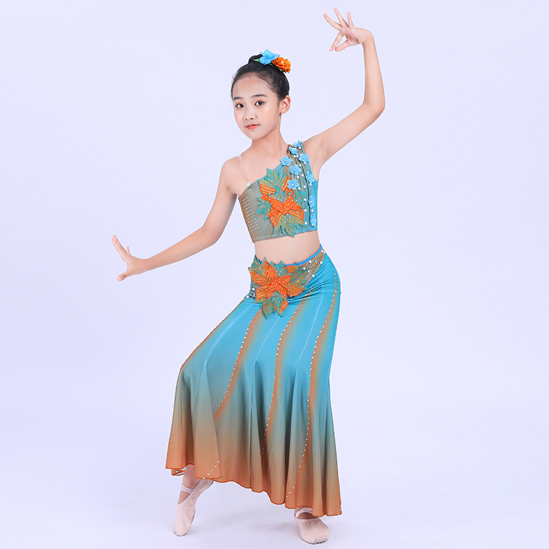 傣族舞蹈服女童艺考演出服