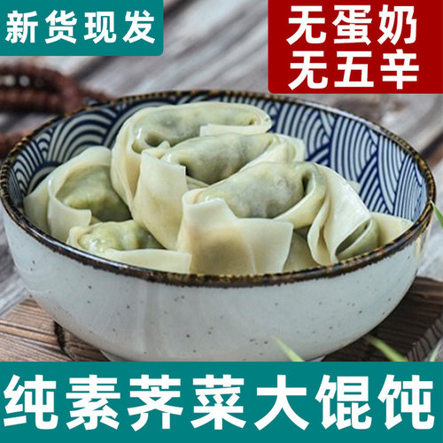 妙洁盛世纯素大馄饨荠菜早餐速食