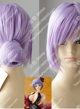 淡紫色盘发cos假发 卡莉娜 海贼王 GOLD剧场版 迷之歌姬 小狐狸