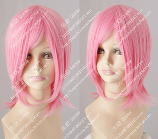 cosplay假发 春野樱 火影 水粉色 收脸短发 bobo 美少女动漫假发